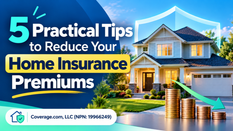 5 practical tips to lower home insurance premiums